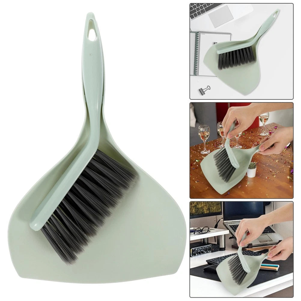 Desktop Cleaning Broom Brush and Dustpan Set Sweeping Soft Small