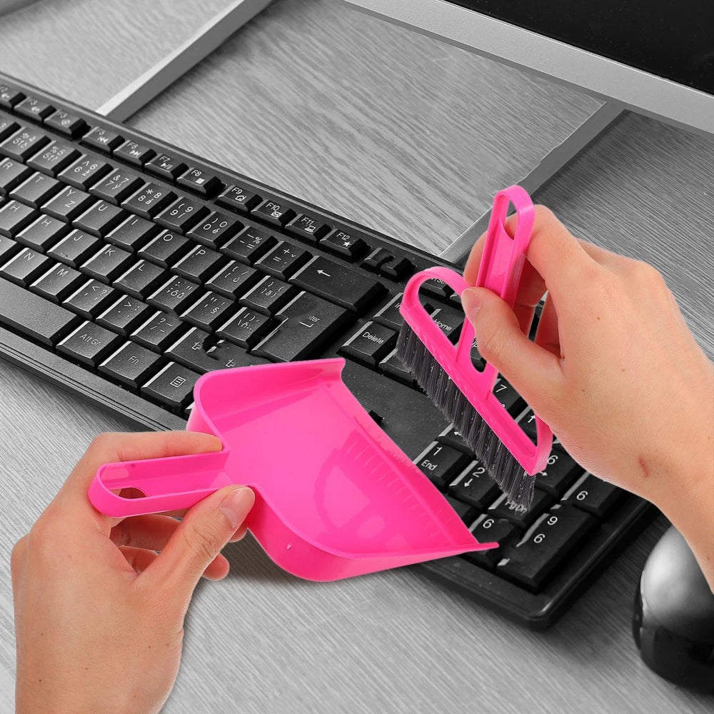Desktop Broom Set Work Children House Cleaning Toys Small Dustpan
