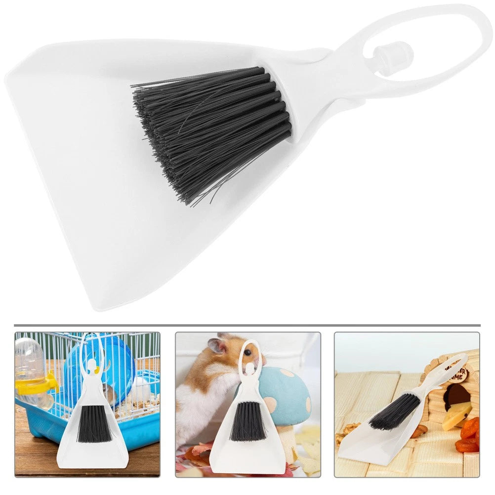 1 Set of Hamster Mini Broom Mini Dustpan Small Animal Cage Cleaning Broom