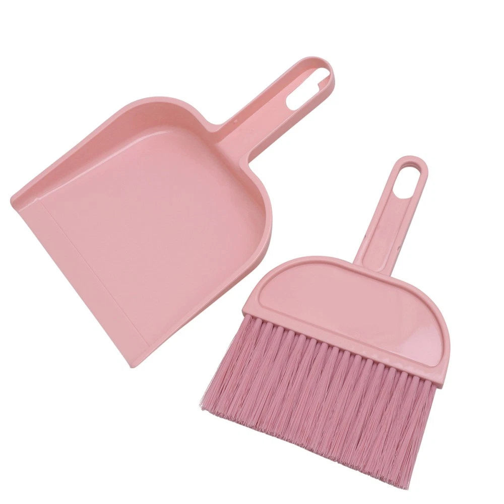Mini Broom Dustpan Set Brush Desktop and Cleaning Tools Pet Hair Removal