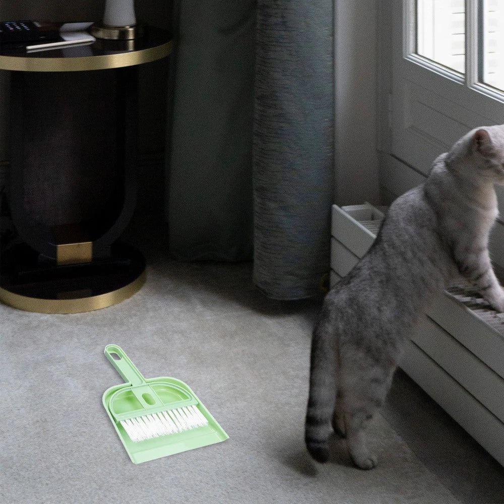 Small Broom Set Multi-use Cleaning Tools Hamster Cage and Dustpan