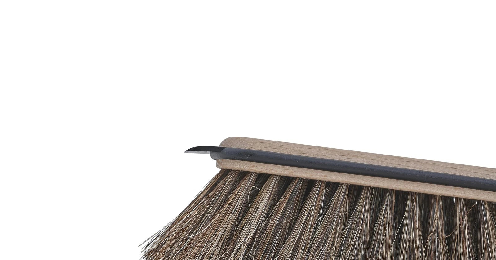 Handheld Dustpan and Brush Set | Comfort Grip Broom with Horsehair Bristles