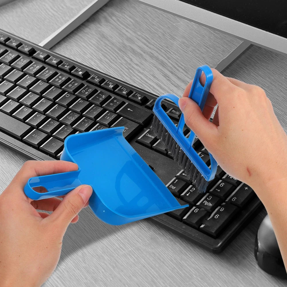 Desktop Broom Set Dad Car Cleaning Brush Interior Mini Dust Pan Brushes