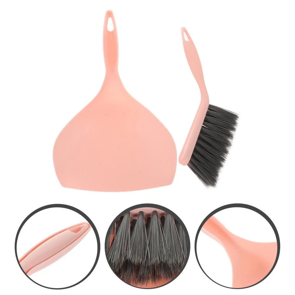 Desktop Cleaning Broom Table and Dustpan Set Small Portable Brush