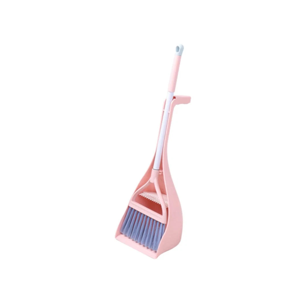 1 Set Child Besom Dustpan Kit Kids Cleaning Broom Dustpan Combination Kids Mini
