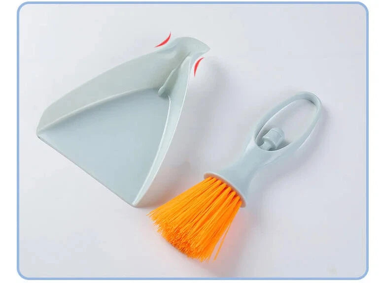 Home Keyboard Hair Brush Mini Floor Dust Broom and Dustpan Set Cleaning Tool New
