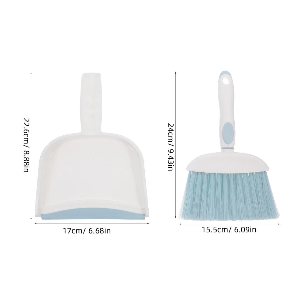 Dust Brush Set Pan and Brushes Desktop Mini Broom Remover Dustpan Gap Cleaning