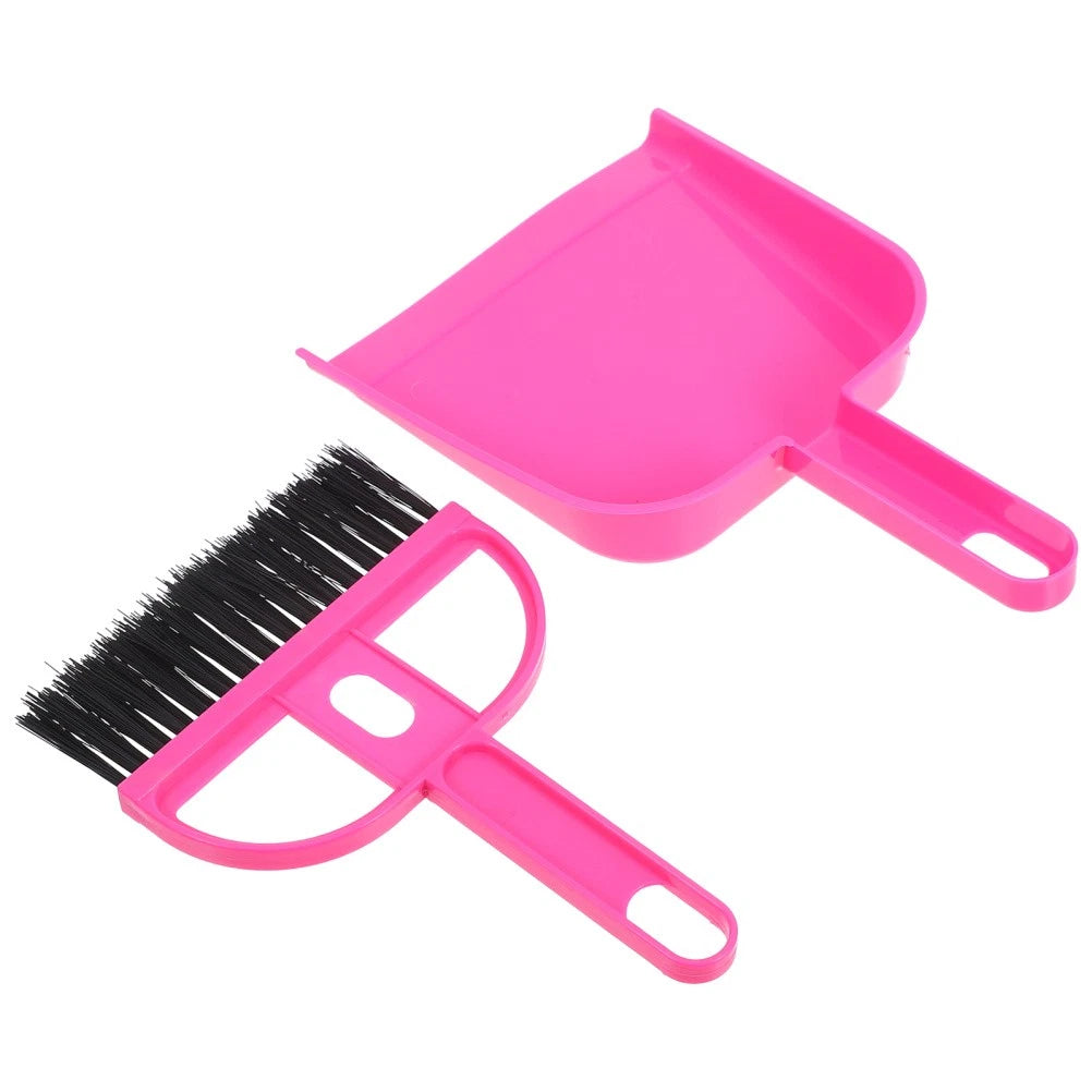 Desktop Broom Set Child Tabletop Dustpan Brush Car Cleaning Interior