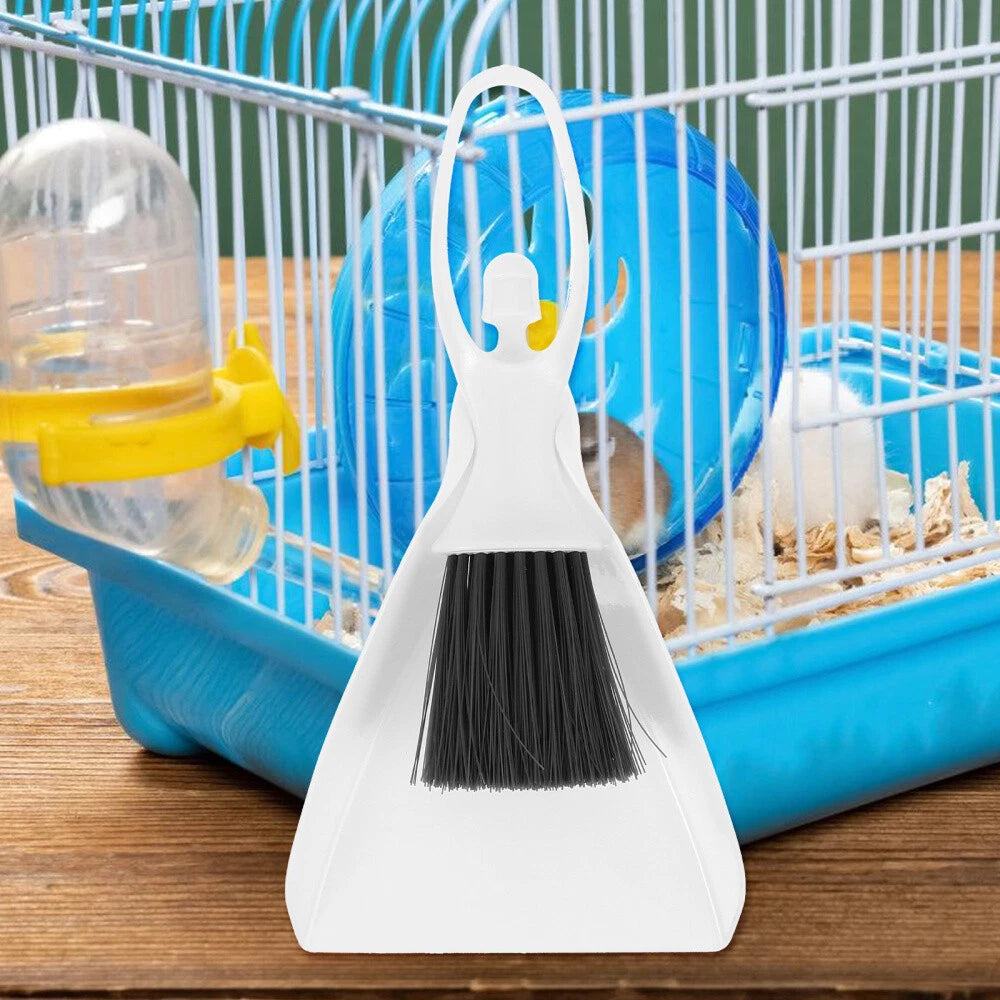 1 Set of Hamster Mini Broom Mini Dustpan Small Animal Cage Cleaning Broom