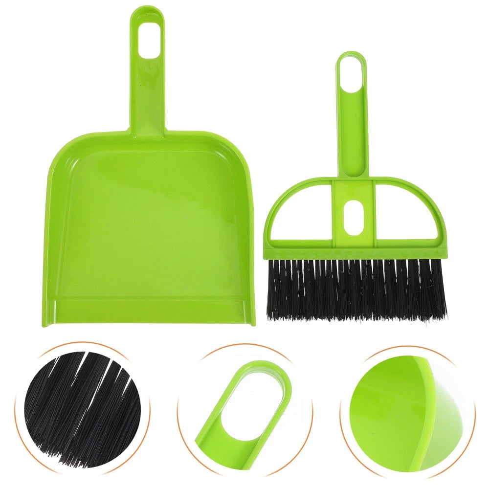 Desktop Broom Set Miniature Dustpan Brush Child Detail Car Detailing