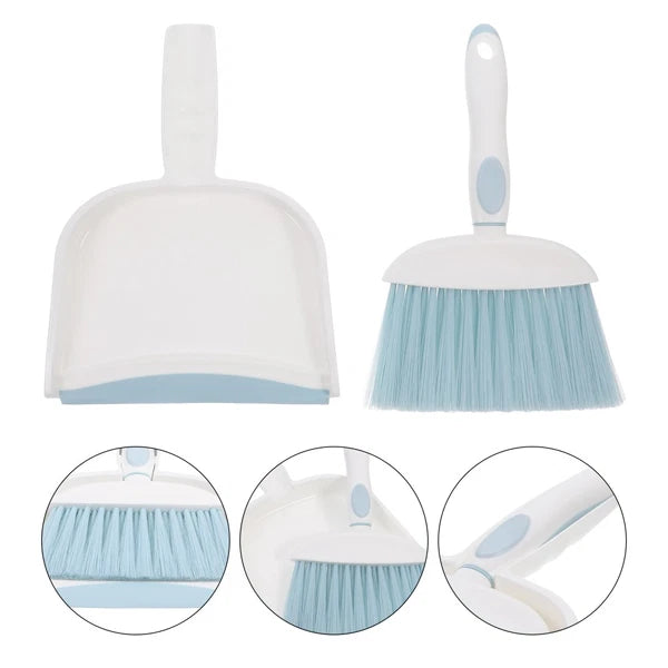 Dust Brush Set Room Cleaning Hand Mini Broom Desk Pan Duster Kit
