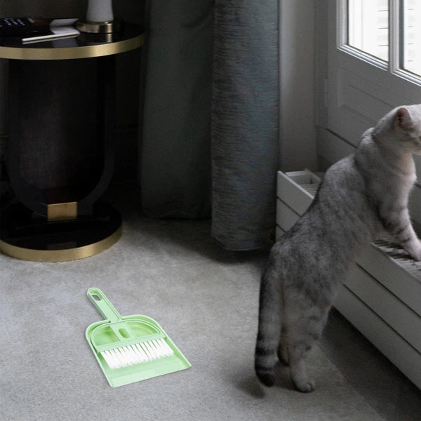 Small Broom Set Multi-use Cleaning Tools Hamster Cage and Dustpan