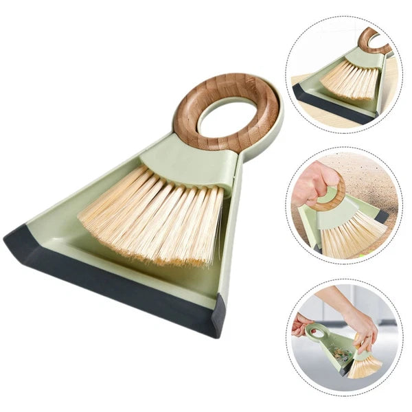 Mini Broom Dustpan Set Keyboard Brush and Duster for Car Air Vent