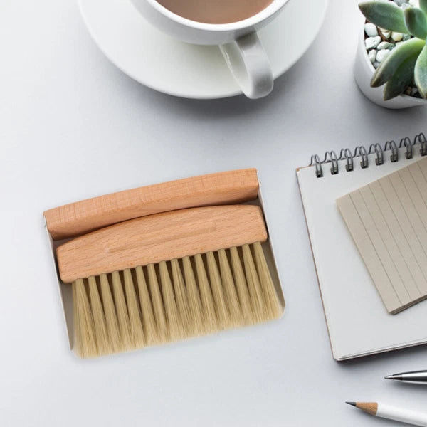 Desktop Cleaning Kit Broom Set Travel Supplies Mini Dust Pan and