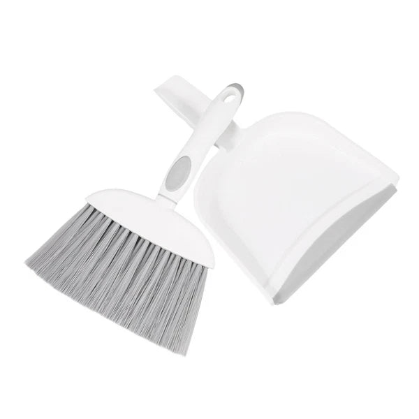 1 Set Small Broom Dustpan Kit Desktop Whisk Broom Brush And Waste Bin Tabletop