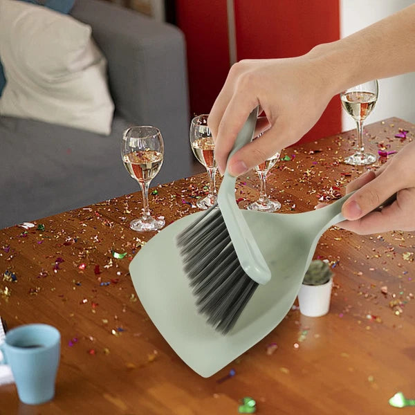 Desktop Cleaning Broom Brush and Dustpan Set Sweeping Soft Small