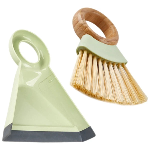 1 Set Mini Cleaning Brush and Dustpan Table Sweep Broom for Computer Keyboard