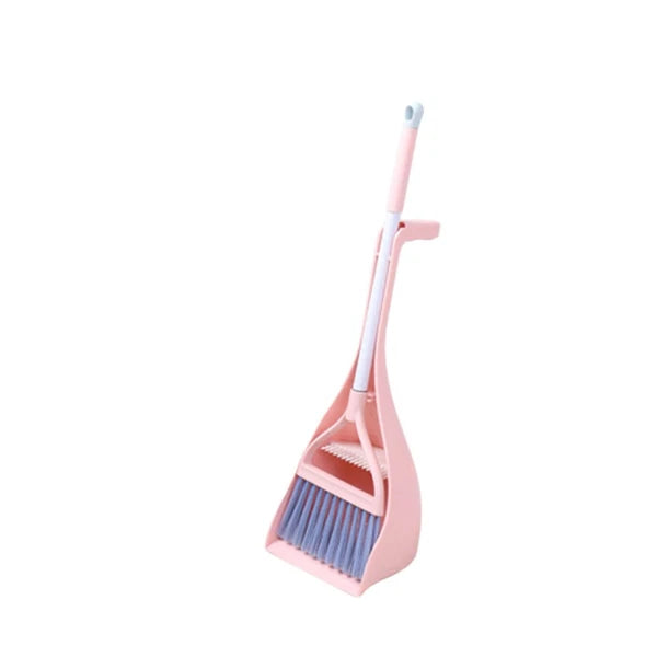 1 Set Child Besom Dustpan Kit Kids Cleaning Broom Dustpan Combination Kids Mini