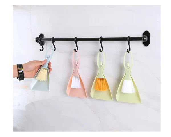 Home Keyboard Hair Brush Mini Floor Dust Broom and Dustpan Set Cleaning Tool New