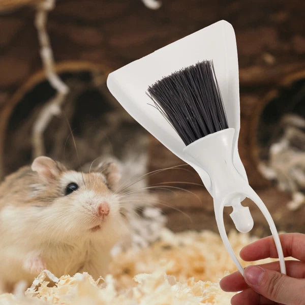 1 Set of Hamster Mini Broom Mini Dustpan Small Animal Cage Cleaning Broom