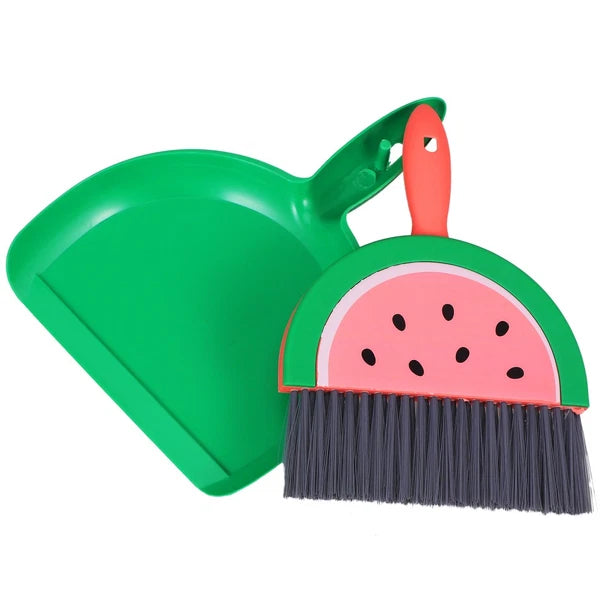 Mini Broom Set Desktop Small Dustpan Sweeping Brush and Child Dad