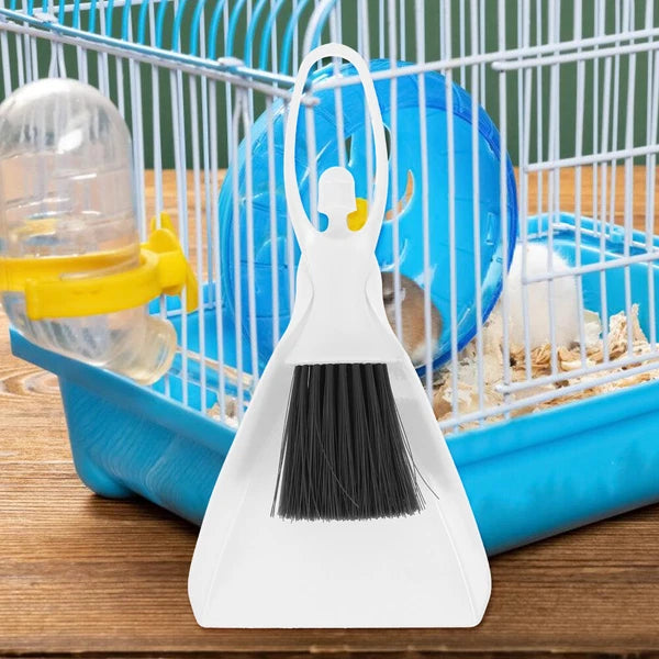 1 Set of Hamster Mini Broom Mini Dustpan Small Animal Cage Cleaning Broom