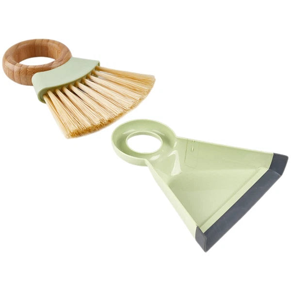 1 Set Mini Cleaning Brush and Dustpan Table Sweep Broom for Computer Keyboard