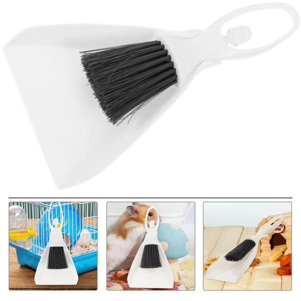 1 Set of Hamster Mini Broom Mini Dustpan Small Animal Cage Cleaning Broom