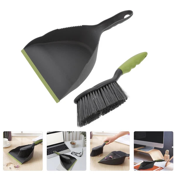 1 Set of Household  Dustpan and Broom Compact Home and Desktop Cleaning Tool