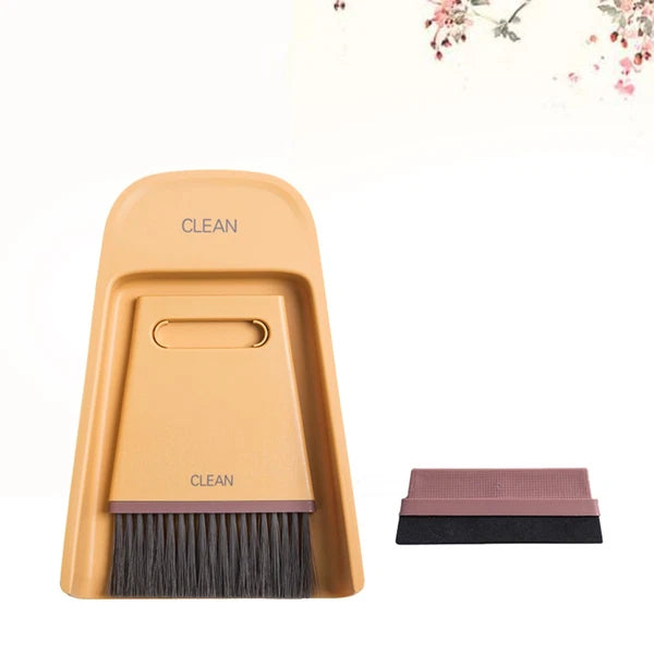 Small Dustpan Brush Desktop Cleaning Broom Tiny Cleaning Broom Dustpan Brush Set