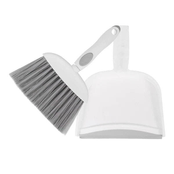 1 Set Small Broom Dustpan Kit Desktop Whisk Broom Brush And Waste Bin Tabletop