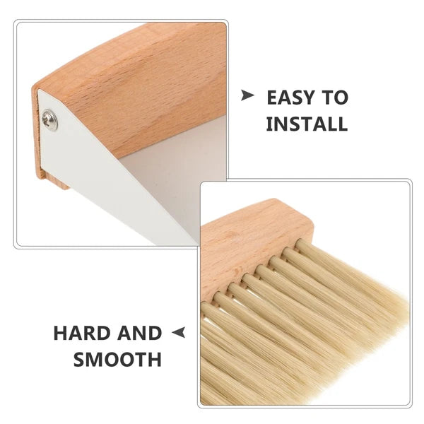 Desktop Cleaning Kit Small Dustpan Set Broom Office Travel and Combination