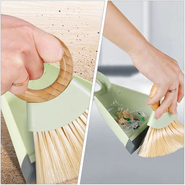 1 Set Mini Cleaning Brush and Dustpan Table Sweep Broom for Computer Keyboard