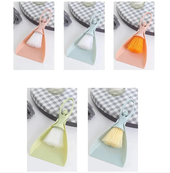 Home Keyboard Hair Brush Mini Floor Dust Broom and Dustpan Set Cleaning Tool New