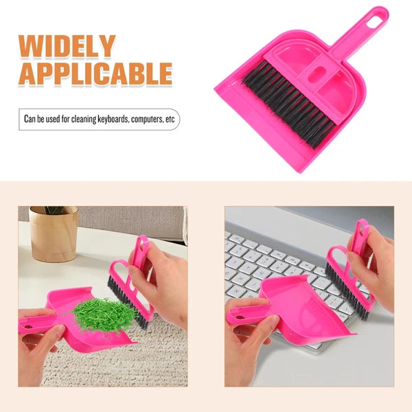 Desktop Broom Set Work Children House Cleaning Toys Small Dustpan