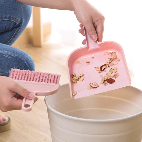 Mini Broom Dustpan Set Brush Desktop and Cleaning Tools Pet Hair Removal